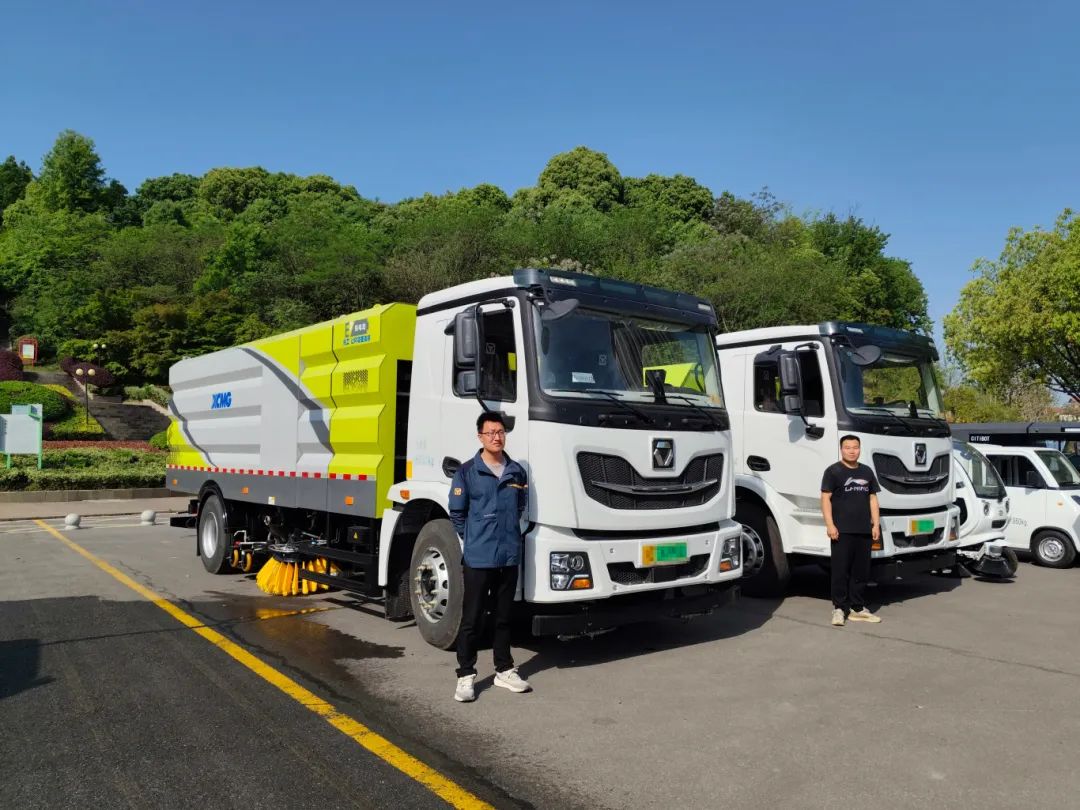“綠”見安徽！徐工新能源產(chǎn)品亮相銅陵市道路清掃保潔現(xiàn)場會