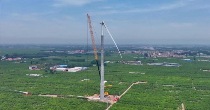 “全球第一吊”再臨燕趙！166米，XCA4000助力華北綠電