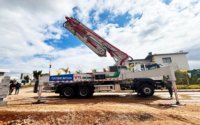 卓越性能|徐工XS43泵車助建摩洛哥！