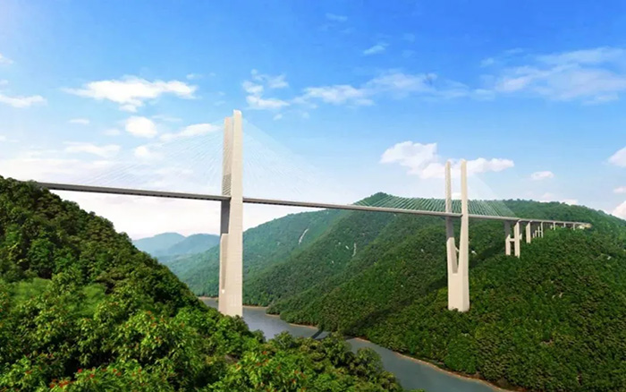 飛虹再起，徐工塔機助建黔東南第一高橋