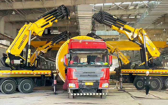 四臂聯(lián)動破局！徐工 SQZ4500C 低矮廠房 “扛鼎” 160t