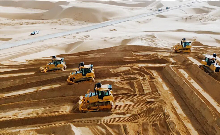 沙漠施工五大難題？徐工D170LGP沙漠型推土機硬核破解！
